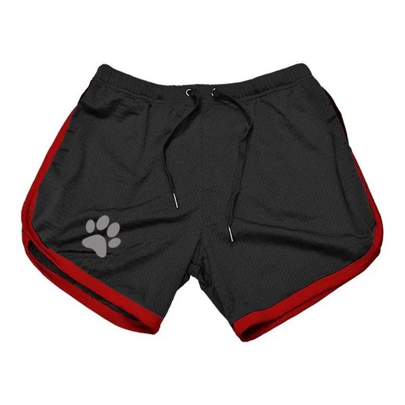 Sommer Herren Shorts Muscle Fitness Casual Mesh Dreiviertelhose Lauftraining Strand Schnelltrocknend Atmungsaktiv Shorts Bottoms