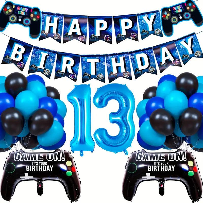 Game Themed Balloon Set Gamepad Birthday Anniversary Arrangement Game Party Celebration Supplies