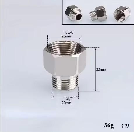 201/304 Stainless Steel 1/2", 3/4" BSP Threaded Plumbing Fittings (Reducing Elbow, Tee, Coupler, Butt Joint) - 1/2" BSP Male-Fem