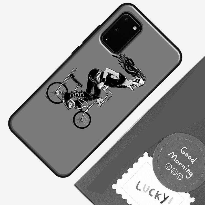 Lustige Handyhülle mit Fahrradmotiv für Samsung Galaxy S25, S26 Ultra, S20, S21, S22, S23, S24 Plus, S9, S10, S25 FE