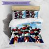3pcs UFO Robot Grendizer2 Cover Set - Personalized Name, HD Printed Bedding with 1 Cover and 2 Pillowcases - Perfect for Home Decor, Easy Care