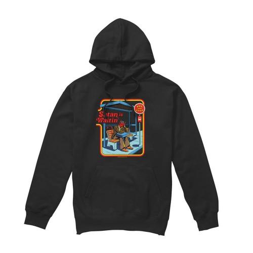 Steven Rhodes Unisex Adult Satan Is Waitin Hoodie