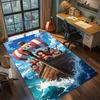 Trafalgar Law One Piece Rug Carpet Non Slip Washable Floor Mat Large Area Rug for Bedroom Decor