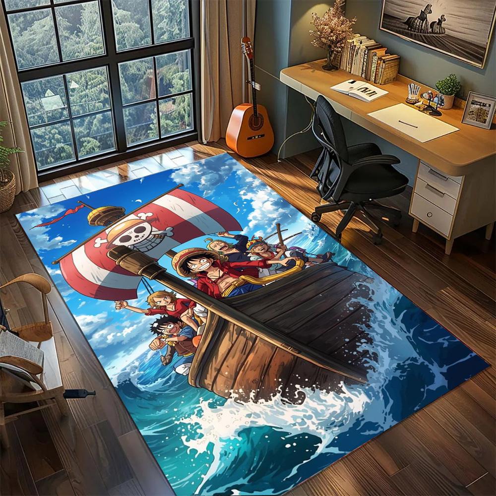 Trafalgar Law One Piece Rug Carpet Non Slip Washable Floor Mat Large Area Rug for Bedroom Decor
