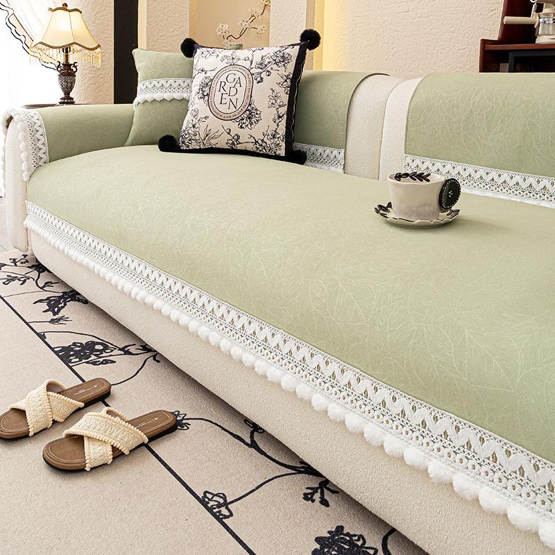 French Cream Wind Sofa Cushion, Universal In All Seasons, New  Seat Cushion, One-Piece Combination Sofa Cushion Cover