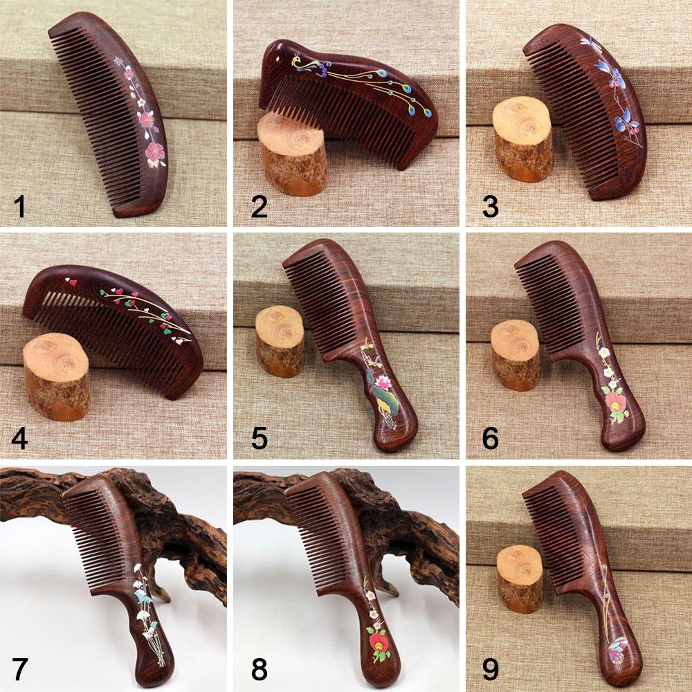 Kopfmassage-Haarkamm, zarter Sandelholzkamm, Bartkamm, Haarpflege-Werkzeug, Schönheitszubehör