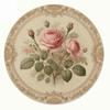 Blumen-Leinen-Tischset Hitzebeständig Blumenvögel Tisch-Platzset Verbrühschutz Rutschfest Rundes Esstisch-Set Untersetzer Kaffeetassen-Unterlagen