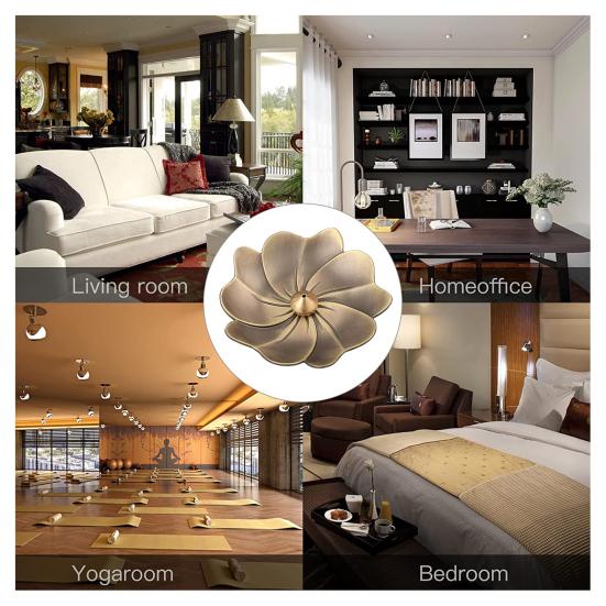 Brûleur d'encens bâtons porte-encens en laiton forme de Lotus amovible cendrier lisse résistant à la chaleur fournitures de décoration de la maison
