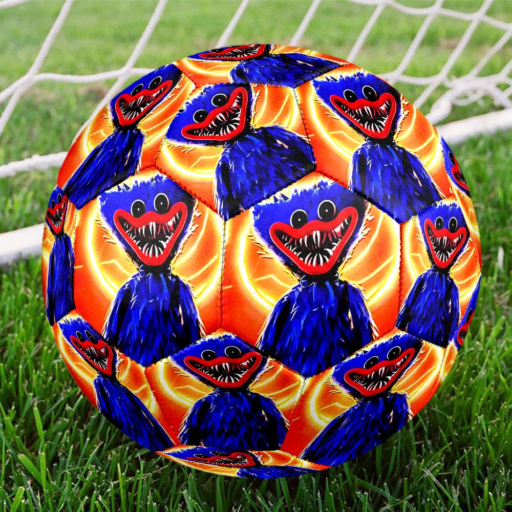 Huggy Wuggy Print Size 5 Soccer Ball, Standard Match Football for Sports Game and Team Practice, Ideal Gift for Soccer Fans
