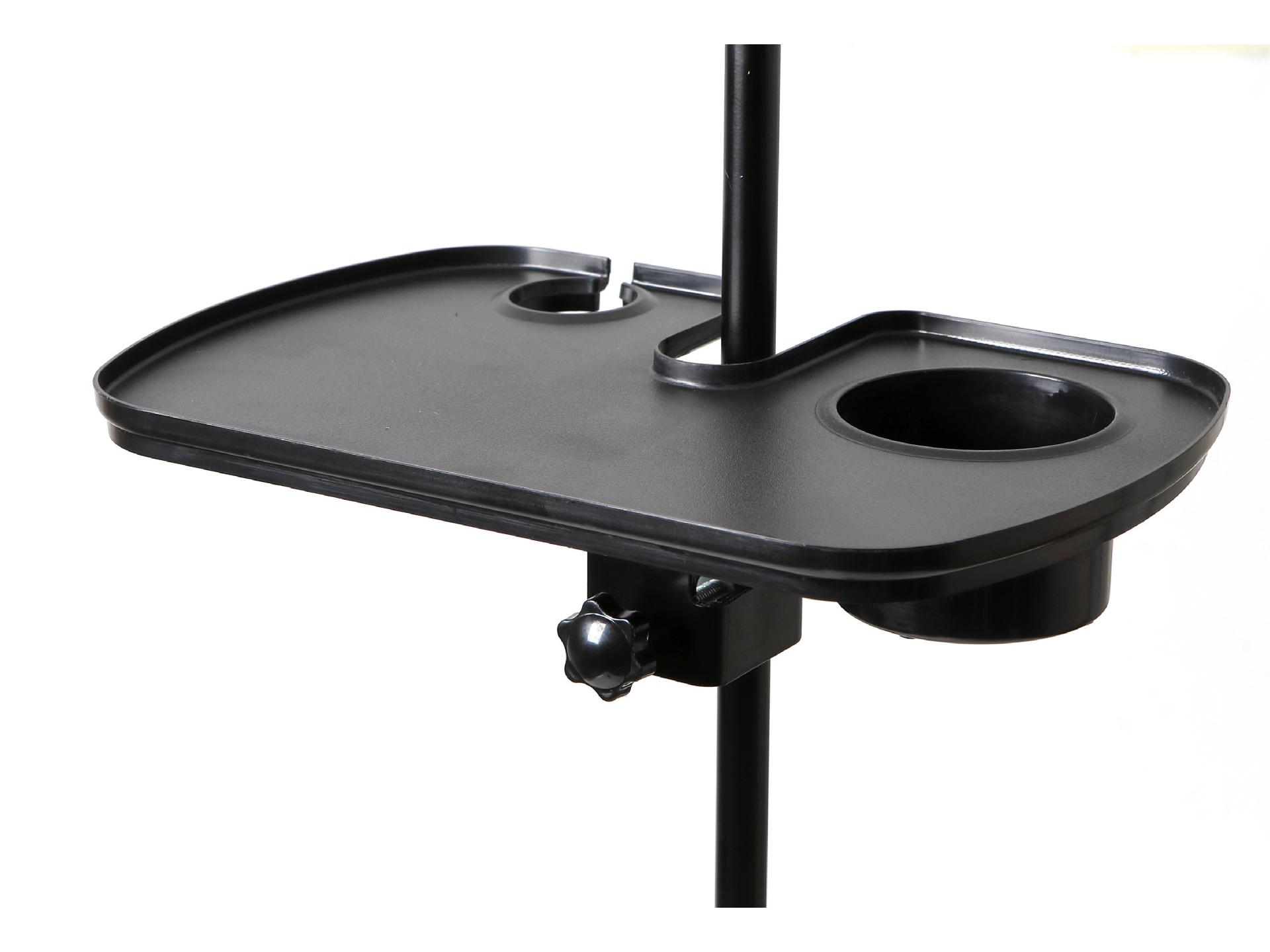 

Adjustable Metal Sound Card Tray & Microphone Stand with Storage Rack чорний