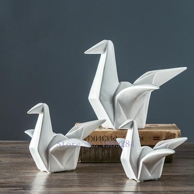 Moderne Keramik für Zuhause, Tausend Papierkraniche, Origami, abstrakte Handwerkskunst, Einrichtungsgegenstände, Kinderzimmerdekoration, Accessoires