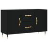 VidaXL Buffet noir 100x36x60 cm bois d'ingénierie 828149