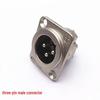 Silver XLR Male & Female Audio Sockets: 3-Core, 4-Core, 5-Core Square Design