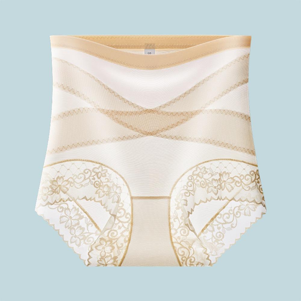 Belly Contracting Thin Lace Panties High Waist Slimming Shapers Postpartum Body Shaper  Lady