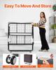 Rollaway Bed Folding Bed with 4 In Foam Mattress for Adults and Guest