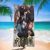 Vintage Anime J-Jujutsu K-Kaisens G-Gojos Satoru Kraft Big Microfiber Beach Towels Towel Sand Beach Towels Pool Towel For Travel