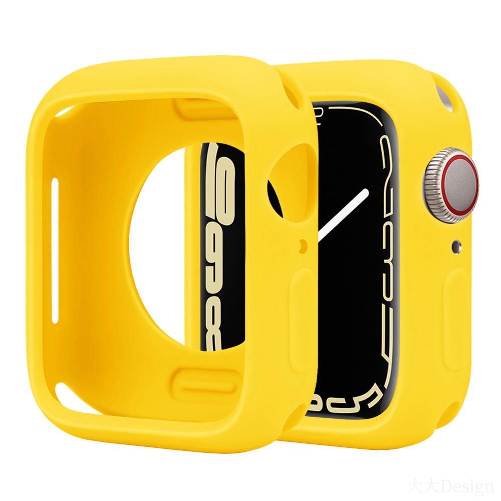 Soft Silicone Case for Apple Watch Series8/7/6/5/4/3/SE Cover Case for iWatch Slim Tpu Bumper Protector 38MM 40 41MM 42 44 45MM