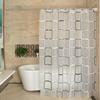 Premium PEVA Fabric Waterproof Shower Curtain Liner - Rust Proof Grommets Heavy Duty Weighted Hem Mildew Resistant 180x180cm