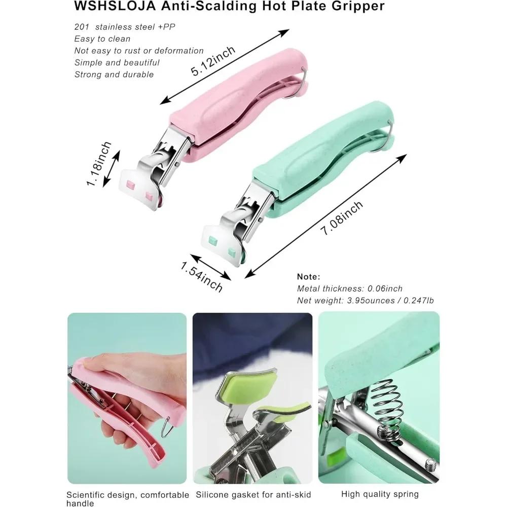 2025 Stainless Steel Anti Scald Hot Bowl And Plate Clamp Clamp, Remove The Hot Plate From The Microwave Oven New