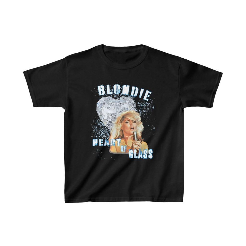 Blondie Heart of Glass Retro 70s Classic Rock Band Musical T Shirt Kids Size