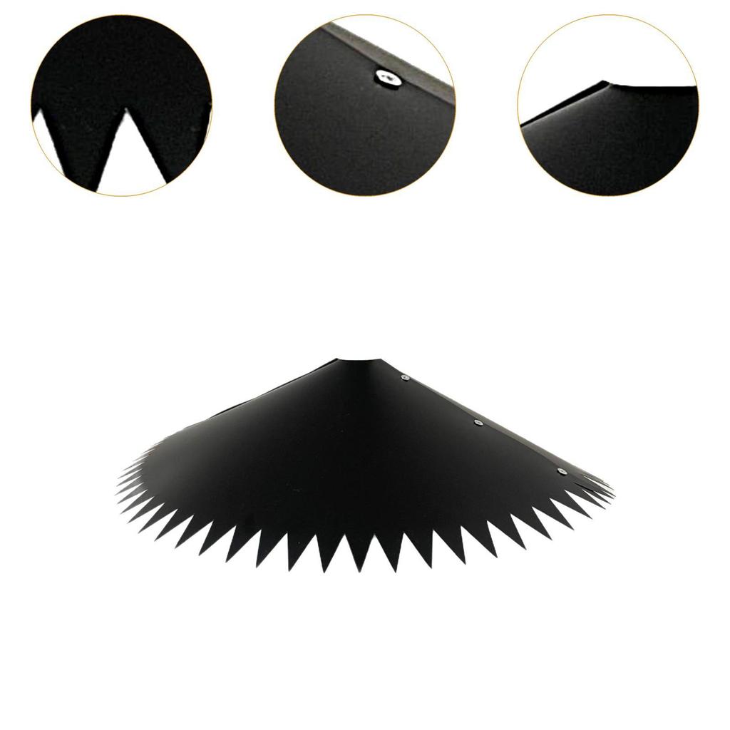 Eichhörnchen-Kuppel-Abweiser für Vogelfutterstange Schwarze Farbe Schutzstopper