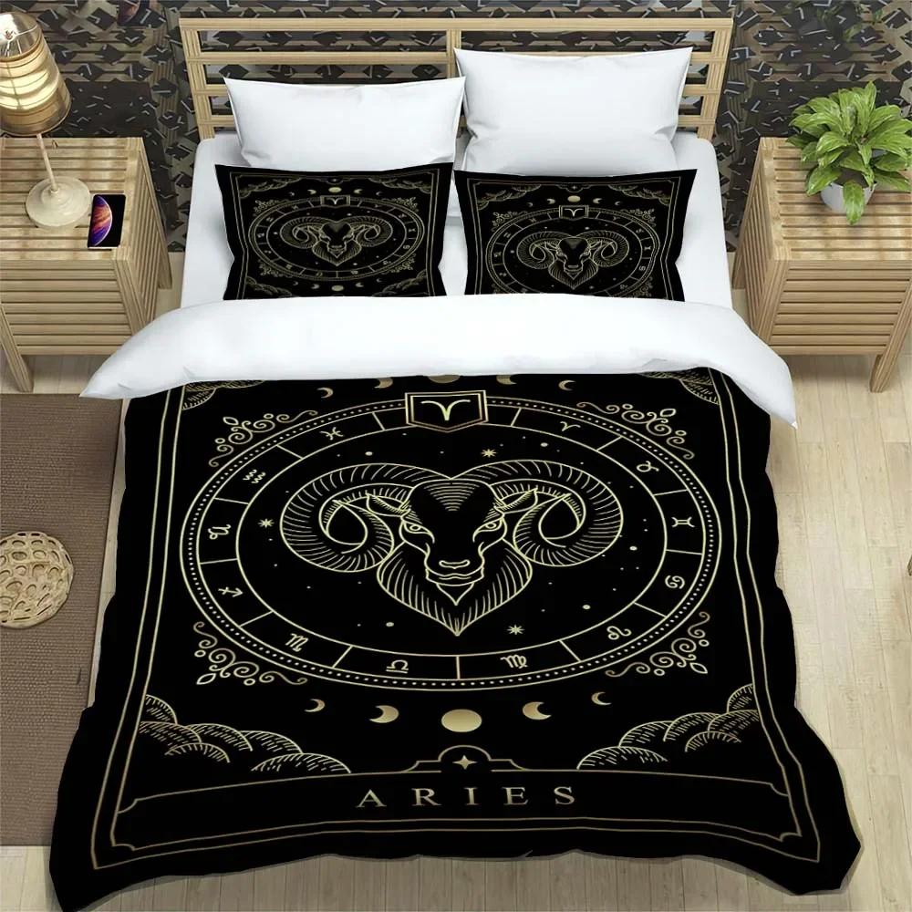 Mysteriöses Retro-Universum 3D-gedruckte Bettwäsche Queen-Bettwäscheset Kundenspezifisches King-Size-Bettwäscheset Weich und bequem