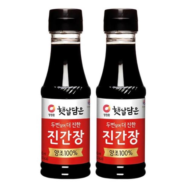 HaeSsalDameun Double-Brewed Soy Sauce – Deep & Rich Flavor (200ml x 2)