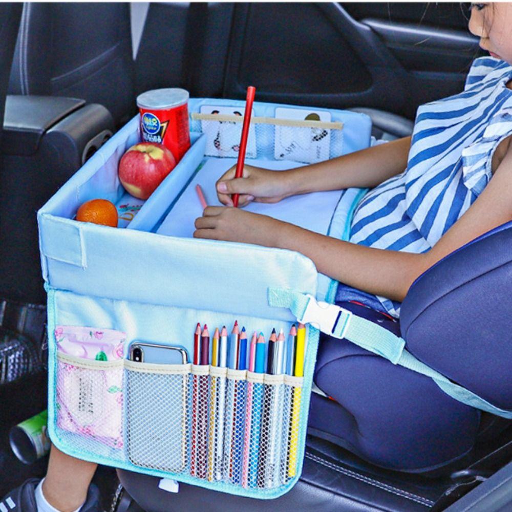PVC Baby Car Seat Tray Snack Tray Car Tray Table Kids Toy Holder Desk  Car Storage Organizer