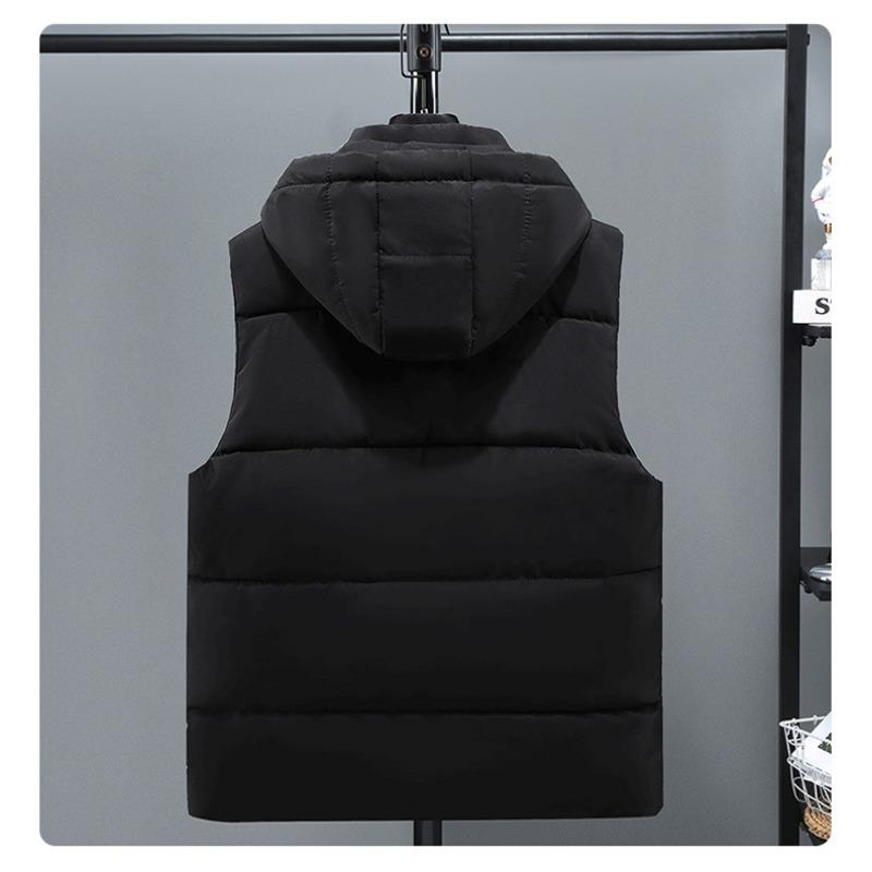 Plus Size Thick Sleeveless Vest Waistcoat Outerwear For Big Men