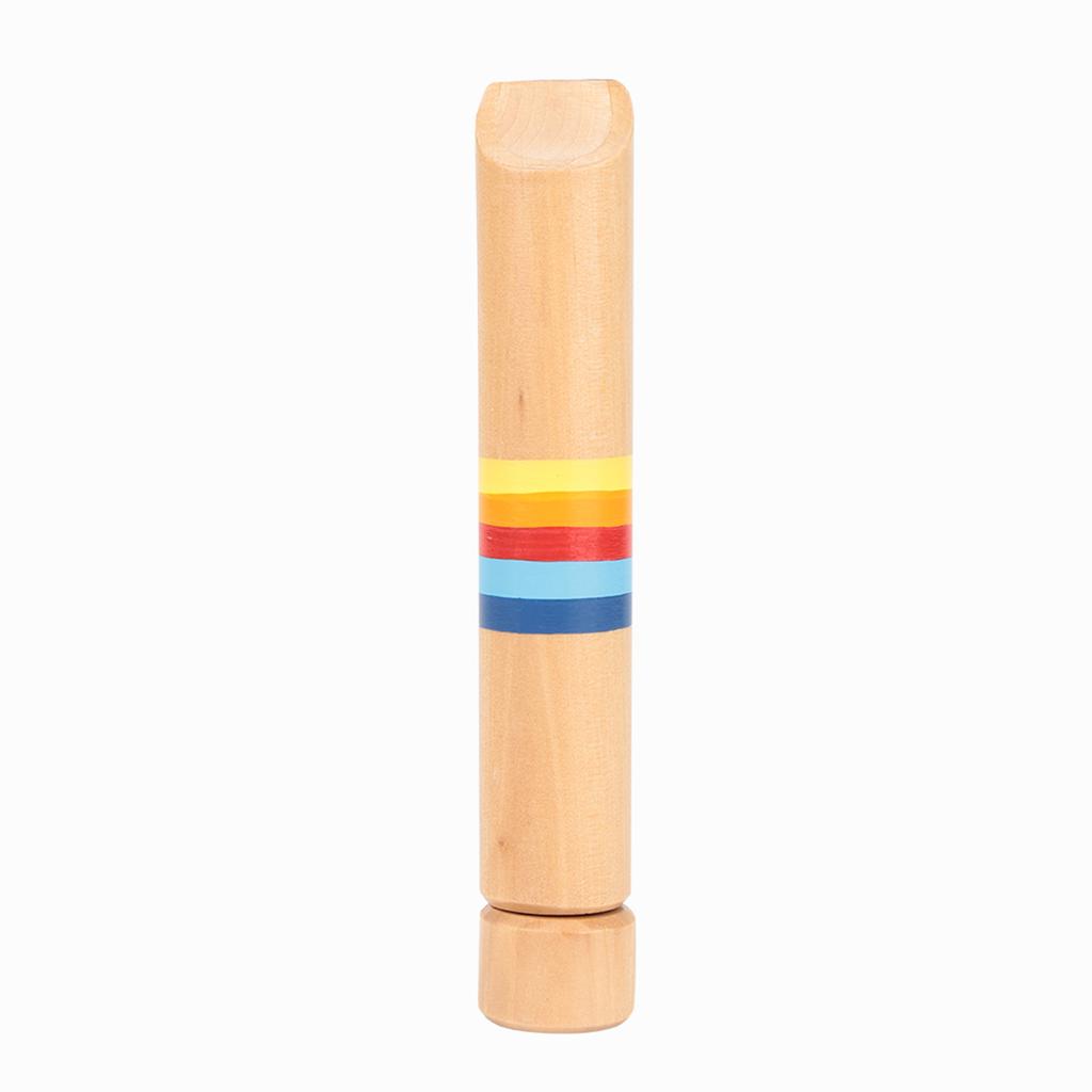 Flauta Piccolo de Madera con Pito Instrumento Juguete para Niños Regalo