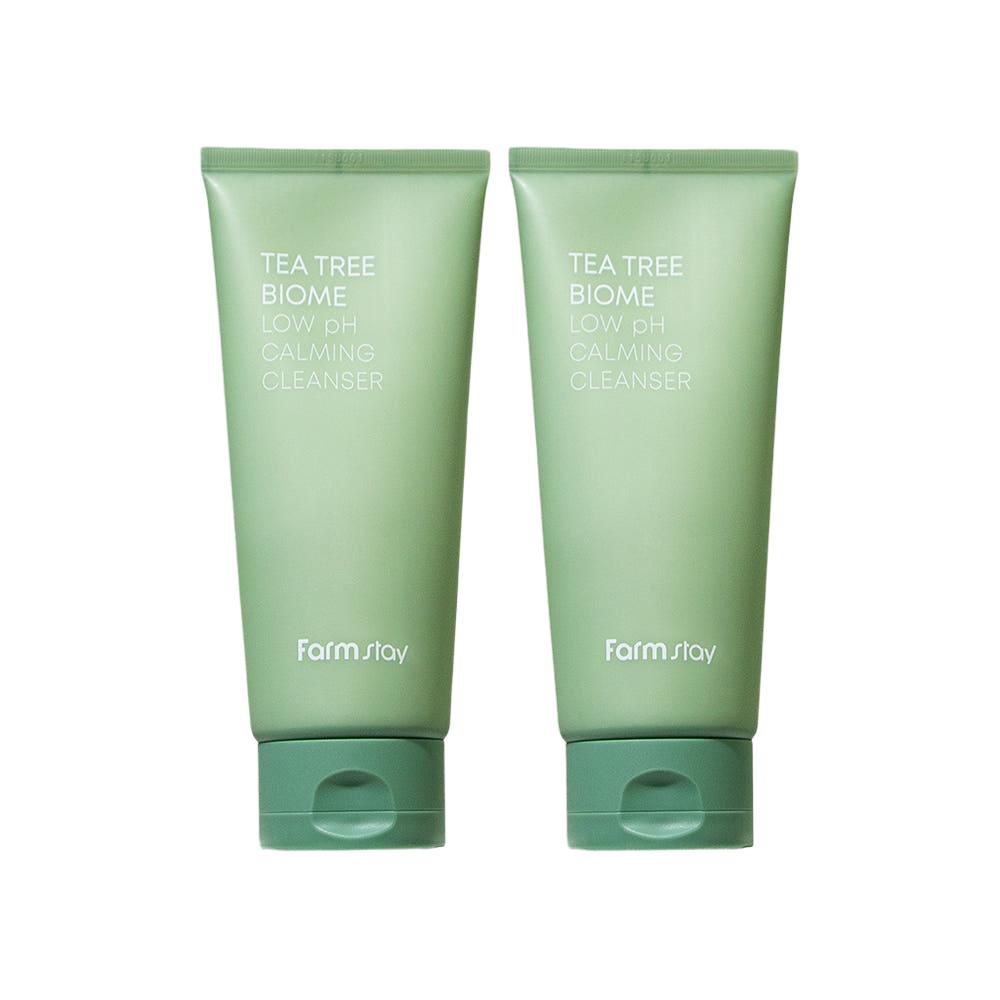 Farmstay Tea Tree Biome Low pH Calming Cleanser 180ml x 2pcs