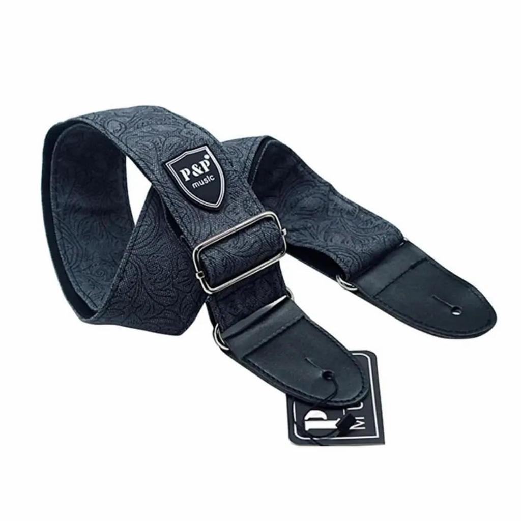 Gitarrengurt, verstellbar, strapazierfähig, verbreiterung, verdickend, Denim-Baumwolle, Gitarrengurte