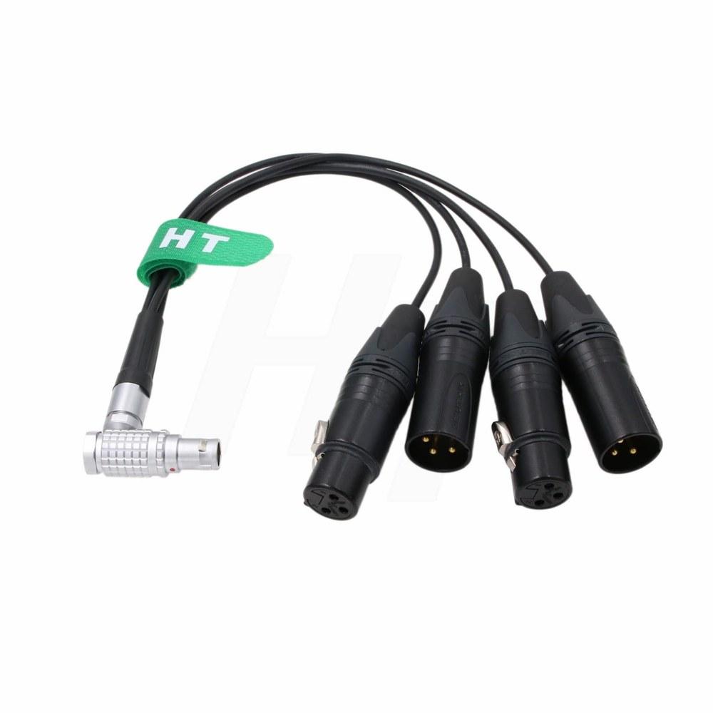 HangTon Breakout Audio Record Cable 10-Pin to XLR 3-Pin Right Angle for Shogun Inferno Ninja Inferno Shogun Flame Shogun 7 Monitor