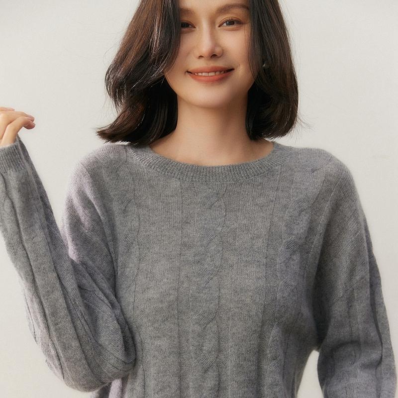 Qinghe 100% Pure Cashmere Women's Sweater - Ultra Soft Luxury Winter Pullover