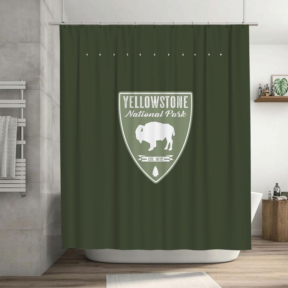 Black Cat Shower Curtain Halloween Decoration Waterproof Bathroom Accessories For Home Decor White Black Cats Print 3D Printed P