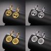 Round Tree of Life Stainless Steel Drop Earrings for Woman Girls 2023 Trendy Good Luck Earring Amulet Jewelry Party Gift