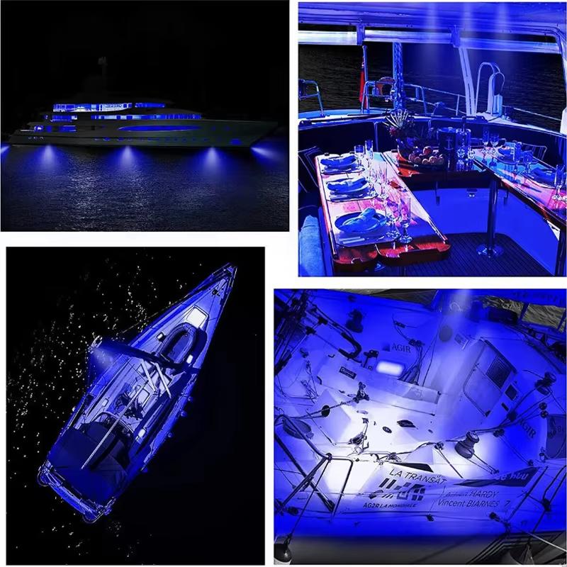 LED Boat Navigation Lights Bow Stern Marine Strip Light Waterproof for Yacht Kayak Fishing Pontoon Sailboat Bass Boat