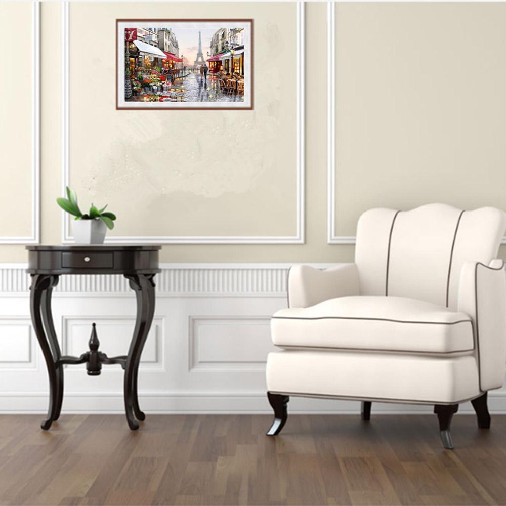 Diamond Painting DIY 5D City Diamond Painting Cube Round Shape Diamond Paintings Kits Arts Craft for Room Wall Decoration