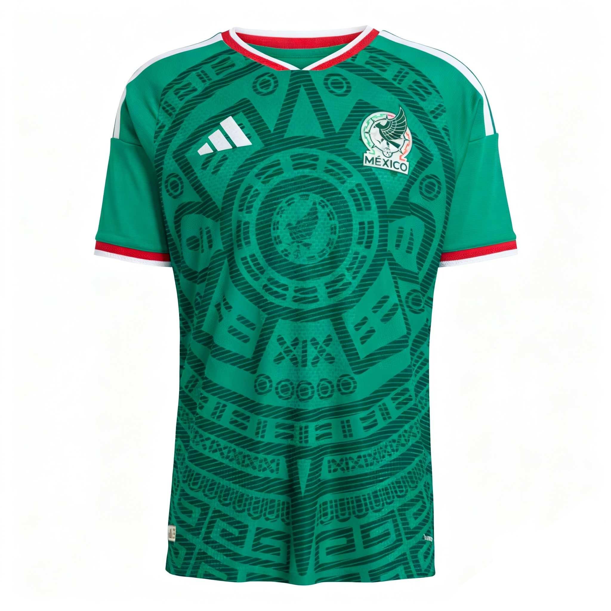 adidas Mexico 26 Home Authentic Jersey Asia Sizing  Bold Green  Men s JL8540 L