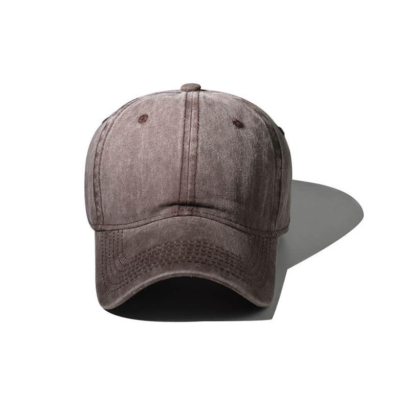 Casquette de baseball adulte légère délavée commerce extérieur marée européenne et américaine casquette à visière courbée printemps et été sports de plein air chapeau de soleil