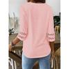 Women's Casual Summer/ Spring Short-sleeved Round-neck Blouse Shirt