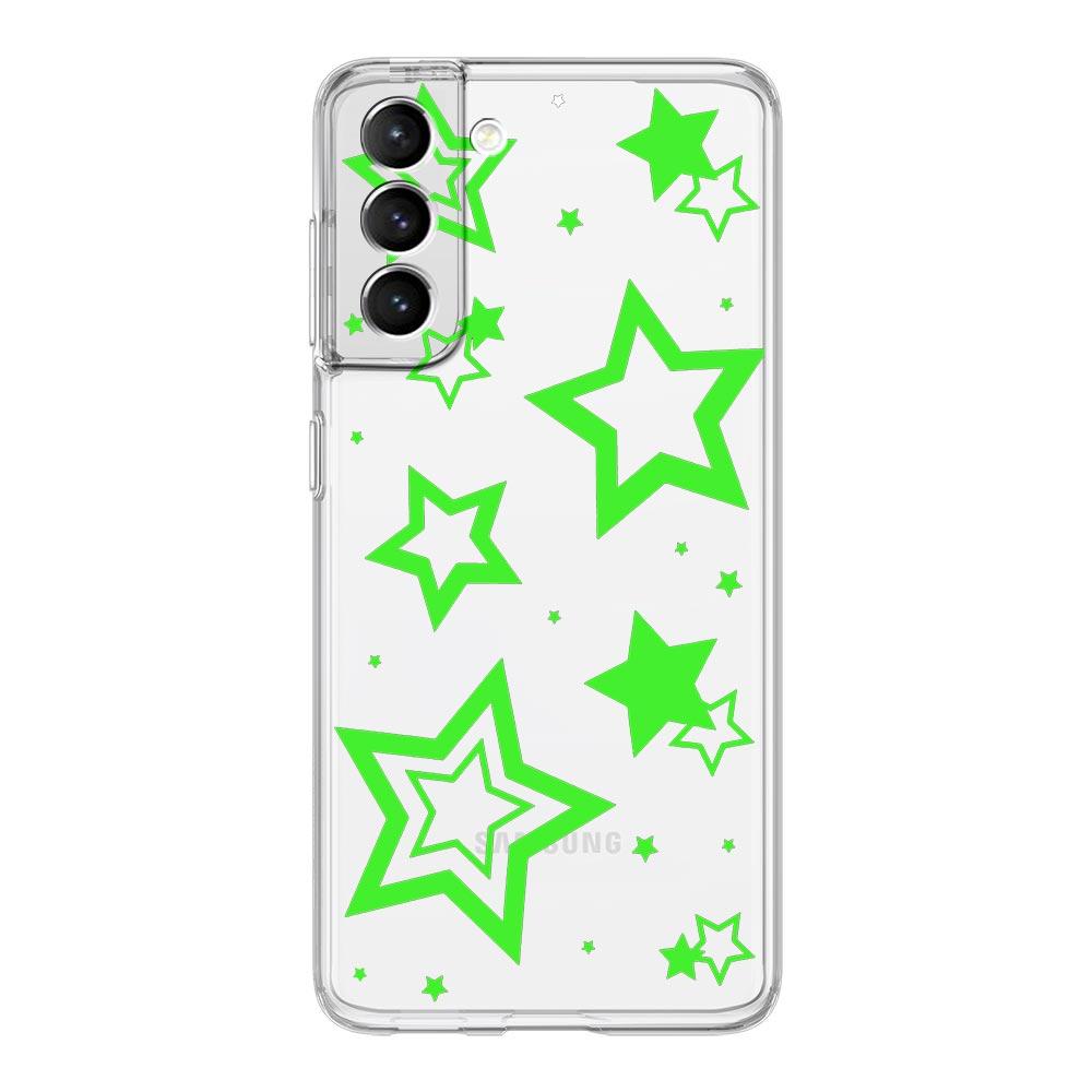 Phone Case For Samsung Galaxy S24 Ultra S23 FE S22 S20 S21 5G S10 S9 Plus S10E S8 Soft Silicone Clear Style Stars Pattern Cover