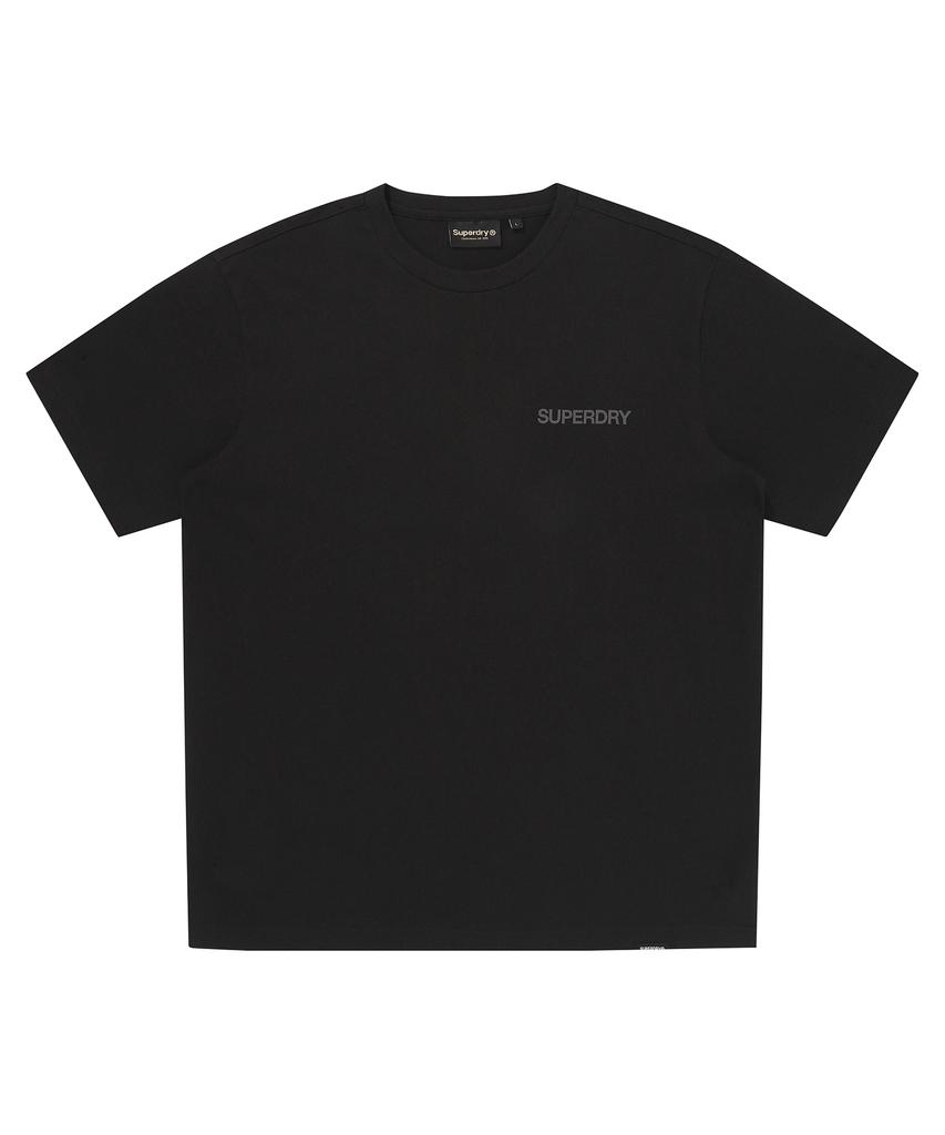 Syupeodeulai Work Label Graphic Short Sleeve T-Shirt Black Sduiscq71Blk