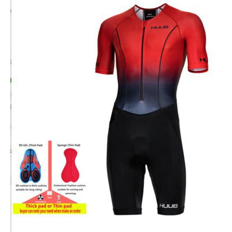 Tuta da Triathlon da Uomo Pezzo Unico Asciugatura Rapida Attrezzatura a Compressione Abbigliamento Protettivo di Sicurezza per Allenamento Ciclismo su Strada