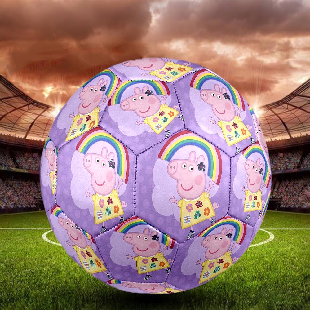 Peppa Pig Print Size 5 Soccer Ball, Standard Match Football for Sports Game and Team Practice, Ideal Gift for Soccer Fans