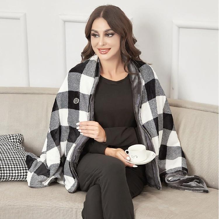 Lightweight Heated Shawl USB Powered Heating Pad 3-Gear Adjustable Scarf Warmth Neckerchief Capelet For Home Car Use