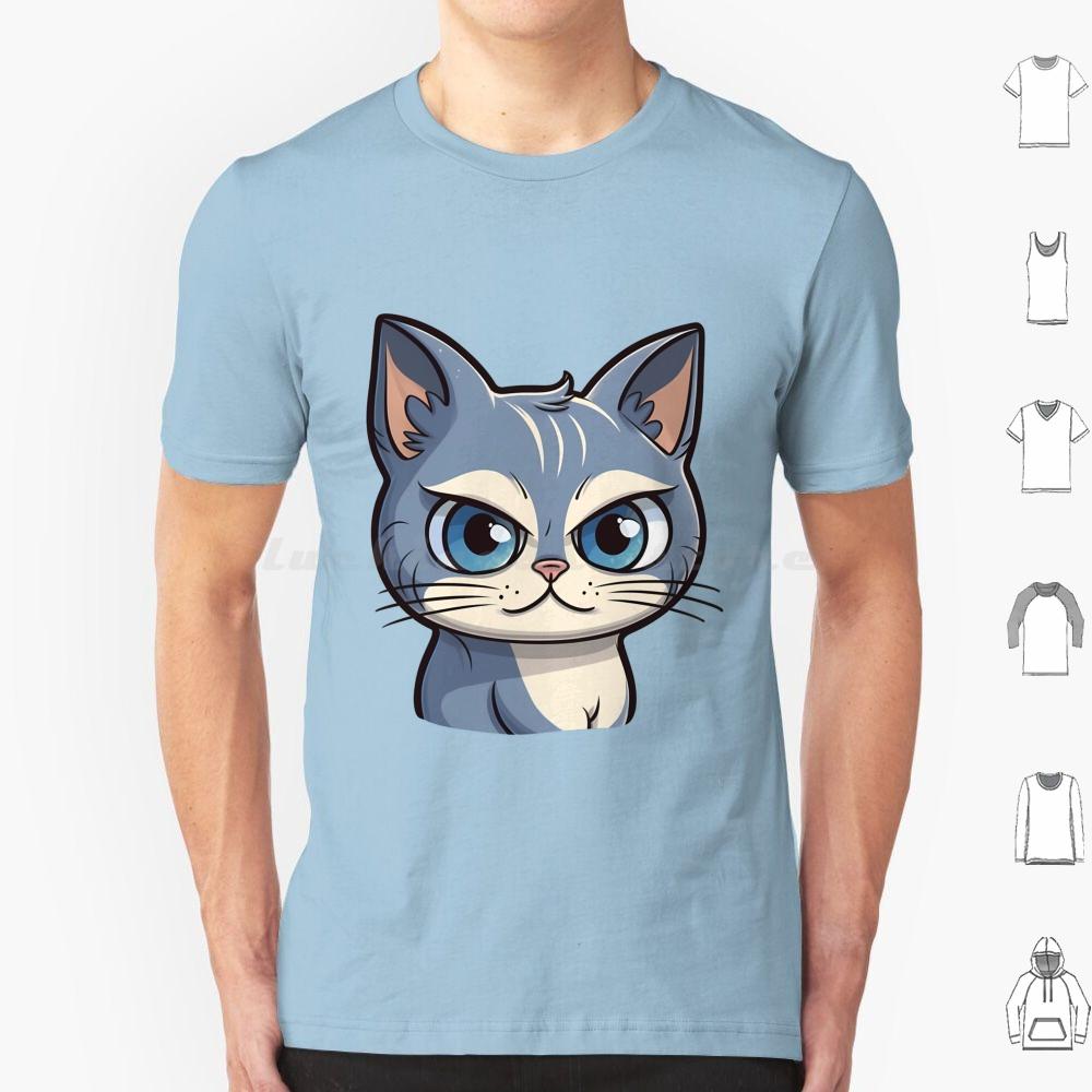 Cutie Kitty T Shirt Men Women Kids 6xl Cat Cute Cat Illustration Cartoony Cat Design Meowing Cat Art Playful Cat Drawing