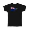 Gift T-Shirt : British Virgin Islands Flag Modern Country Expat