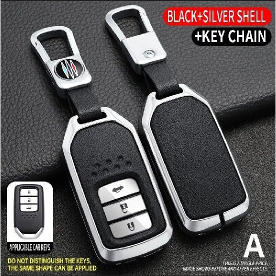 Zinc Alloy TPU Car Key Fob Case Cover For Honda Civic Accord CR-V HR-V Fit Pilot