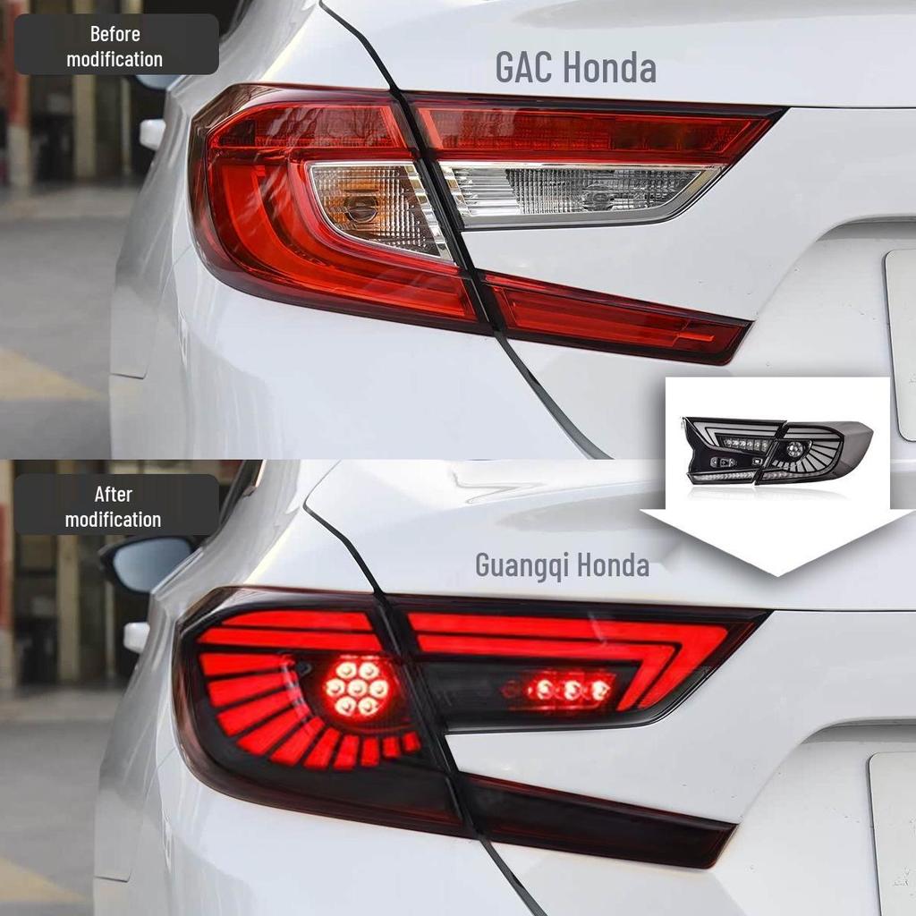 Eagle Eye LED Taillight Assembly for 2018-2022 Accord with Flowing Turn Signal & Daytime Running Light